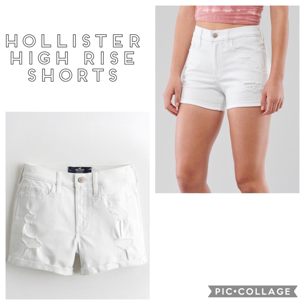 NWOT Hollister High Rise White Shorts